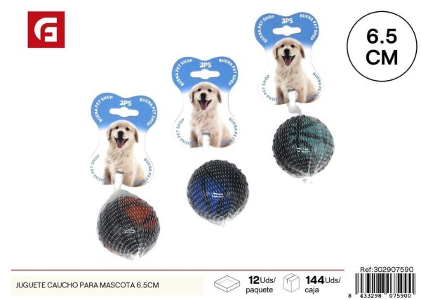 Juguete de caucho para perros 6.5 cm - Productos para mascotas