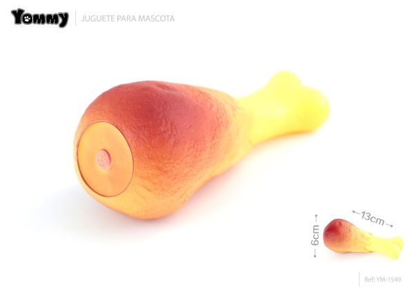 Juguete de cerdo patas de pollo 13*6 cm - Juguete de goma