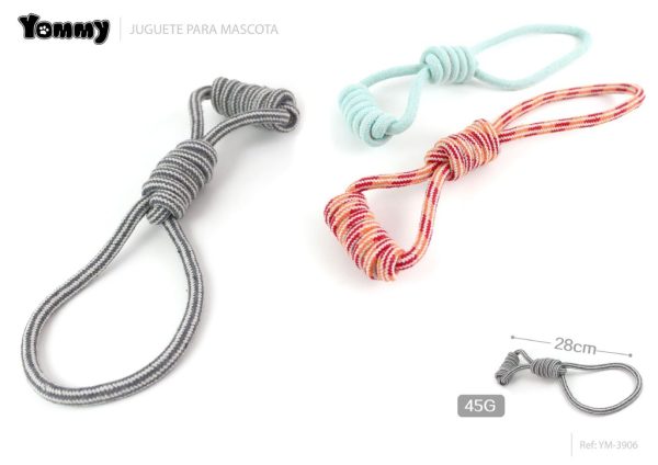 Juguete de cuerda 28cm 45g para mascotas - Juguetes para mascotas