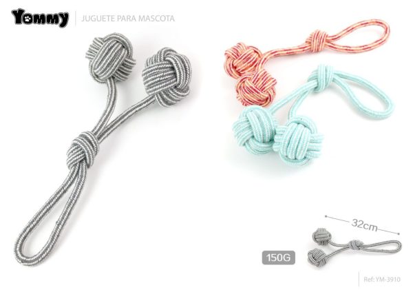 Juguete de cuerda con forma de cereza 32 cm 150g - Accesorios para mascotas