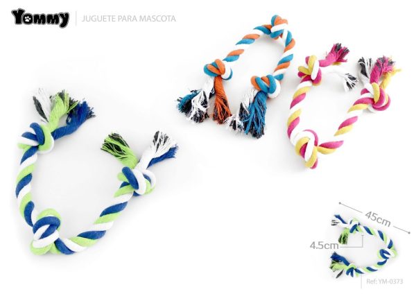 Juguete de cuerda de algodón de colores 45*4.5*4.5 cm - Juguetes para mascotas