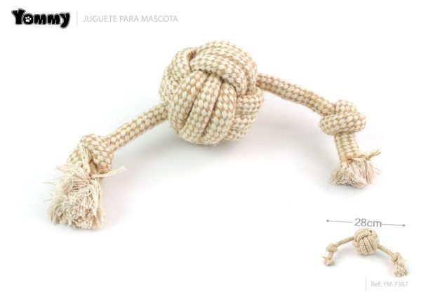 Juguete de cuerda de color natural 28 cm - Juguetes para mascotas