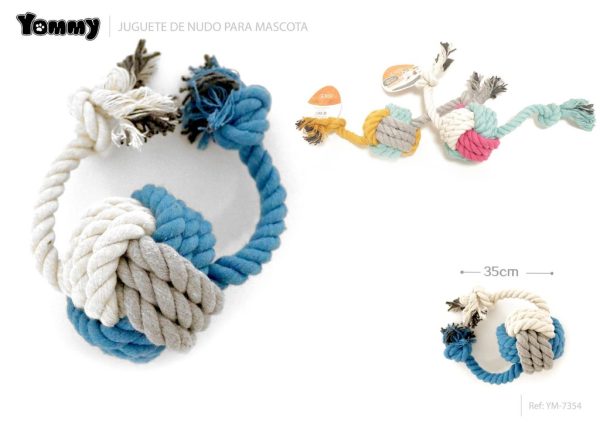 Juguete de cuerda de colores 35 cm - Juguetes para mascotas