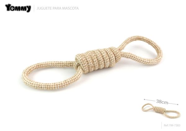 Juguete de cuerda en forma de ocho 38 cm - Juguetes de cuerda para mascotas