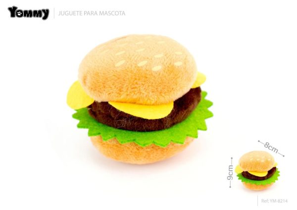 Juguete de cuerda hamburguesa 8*8*9 cm - Juguete para mascotas