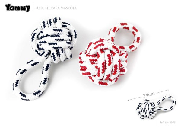 Juguete de cuerda para mascotas 24cm 250g para entretenimiento