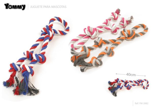 Juguete de cuerda para mascotas 40cm para juegos de masticación