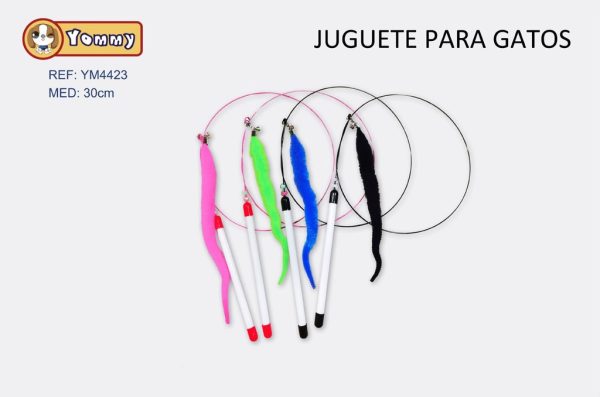 Juguete de gato oruga 15 cm - Varita interactiva para gatos