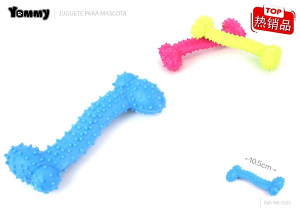 Juguete de goma dura - Hueso pequeño - 10.5 cm - Producto para mascotas
