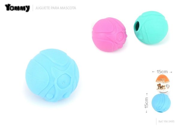 Juguete de goma en forma de cabeza de perro 7 cm - Accesorios para mascotas
