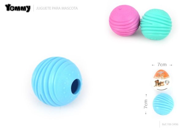 Juguete de goma en forma de espiral 7 cm - Accesorios para mascotas