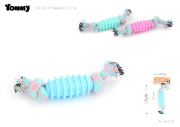 Juguete de goma para mascotas en forma de aceituna 17x3.2 cm - Accesorios para mascotas