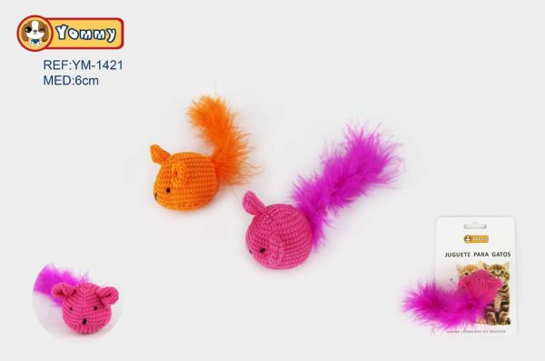Juguete de peluche ratón 6 cm - Artículos para mascotas