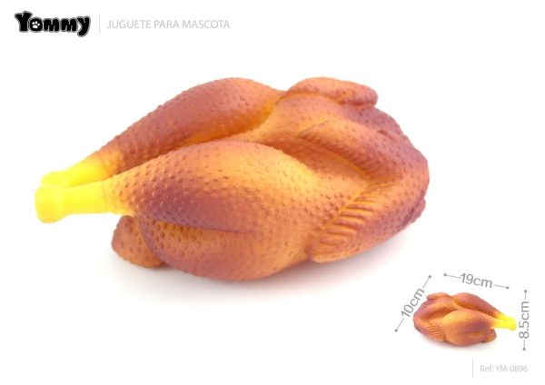 Juguete de pollo grande de 19x10x8.5 cm - Juguete para mascotas