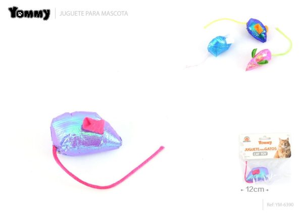 Juguete de ratón con catnip para gato 12 cm - Accesorios para mascotas