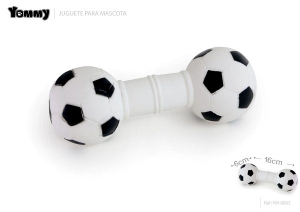 Juguete de vinilo forma de balón 16/6.0 cm - Juguetes para mascotas
