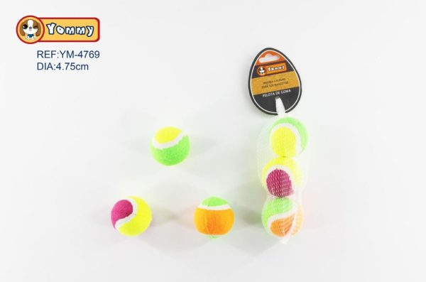 Juguete goma 3 unidades mixtas 4.85cm - Accesorios para mascotas