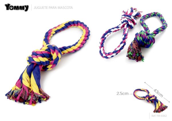Juguete nudo 2.5x43 cm - Accesorios para mascotas