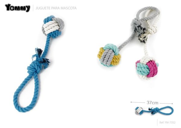Juguete nudo de algodón 37cm - Accesorios para mascotas