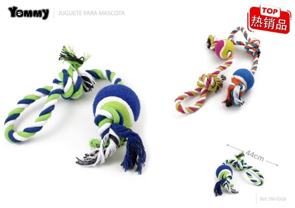 Juguete nudo de algodón 44 cm - Accesorios para mascotas