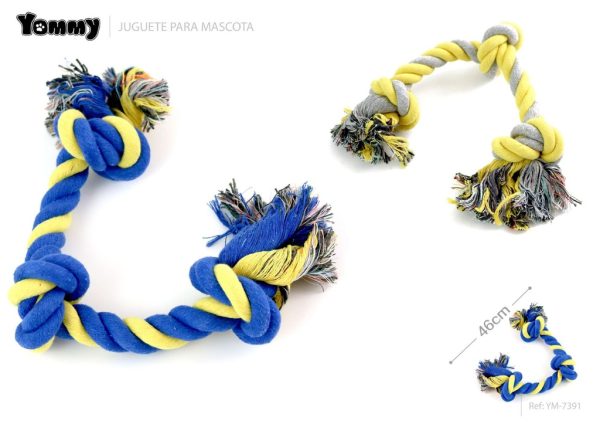 Juguete nudo de cuerda 46cm - Juguetes de cuerda para mascotas