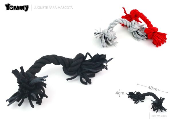 Juguete nudo de tela 48*4cm - Juguetes para mascotas