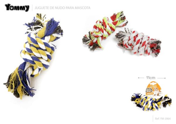 Juguete nudo para mascotas 11 cm - Accesorios para mascotas
