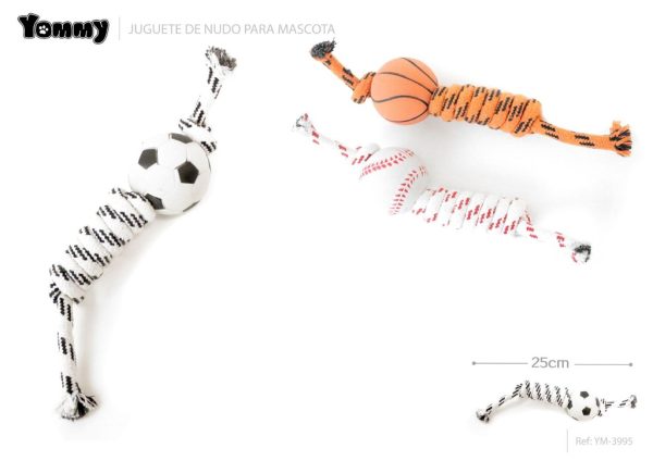 Juguete nudo para mascotas 25 cm - Juguete para mascotas