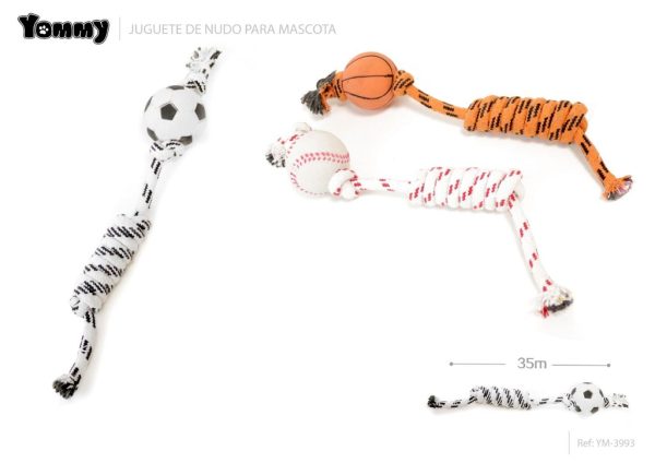 Juguete nudo para mascotas 35 cm - Juguete para mascotas