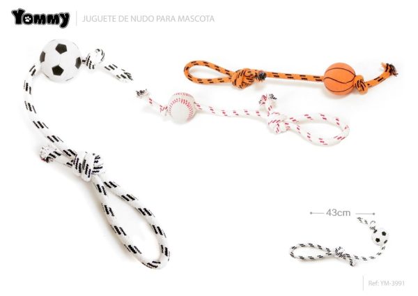 Juguete nudo para mascotas 43cm