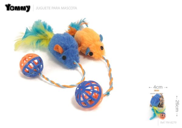 Juguete para gato ratón 26*4cm - Juguetes para mascotas
