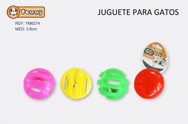 Juguete para gatos 3.8cm para entretenimiento de mascotas