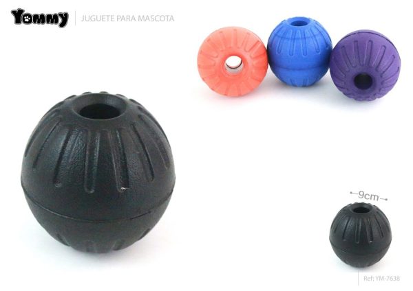 Juguete para mascotas bola EVA 9cm resistente y seguro