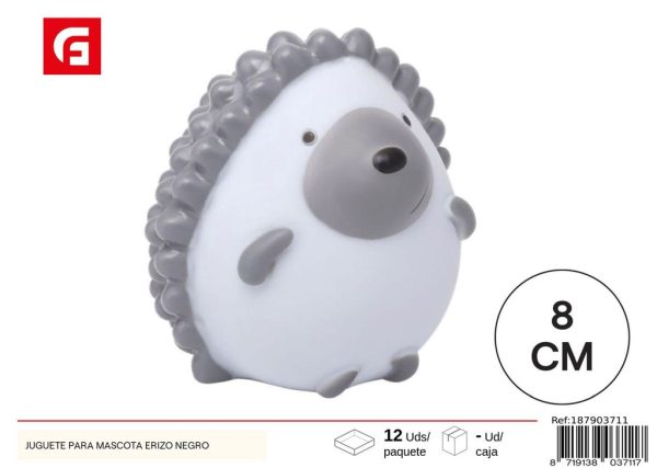 Juguete para mascotas erizo negro - Juguetes para perros