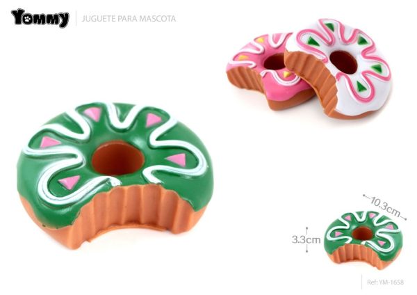 Juguete vinillo donut 10.3*3.3 - Juguetes para mascotas