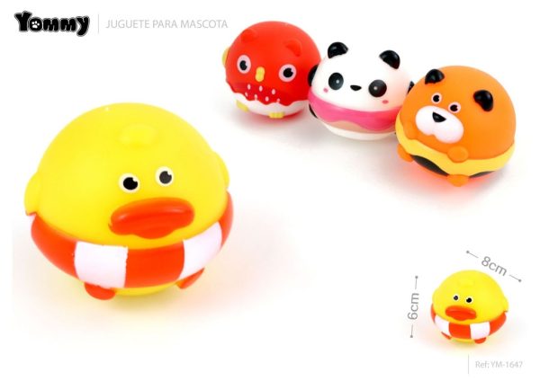 Juguete vinilo perros 8*6 cm - Juguete para mascotas