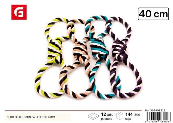 NUDO DE ALGODÓN PARA PERRO 40 cm - Juguetes para mascotas