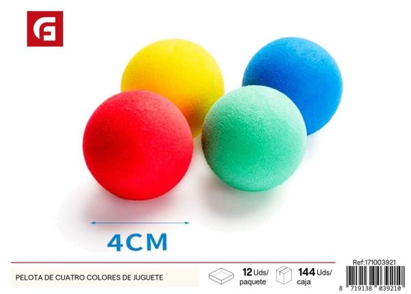 Pelota de juguete de cuatro colores - Juguetes para mascotas