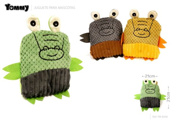 Peluche para mascotas 21cm*21cm cocodrilo feroz - Juguete para mascotas