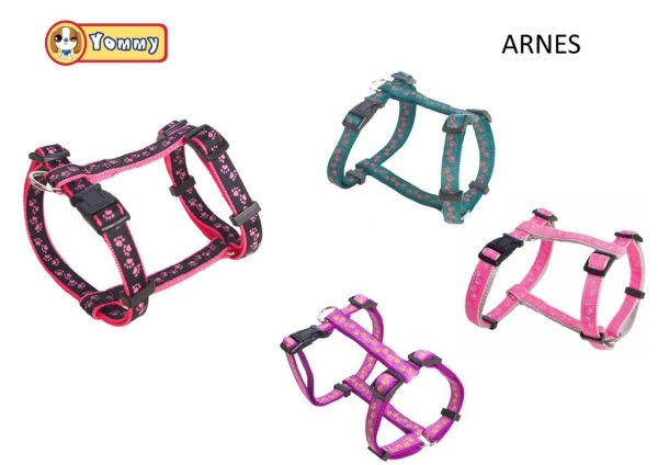 Arnés huella rectangular 2.5x56/81cm - Accesorios para mascotas