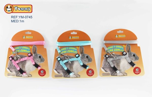 Arnés y correa para conejo 1.0 cm - Accesorios para mascotas