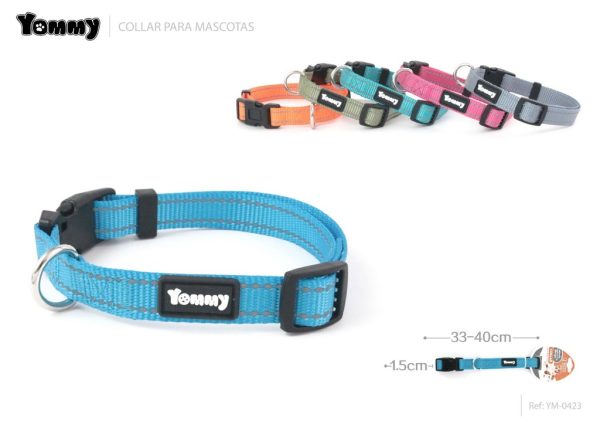 Collar reflectante de 1.5x33-40 cm - Accesorios de mascotas