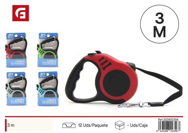 Correa extensible para perro 3 m - Accesorios para mascotas