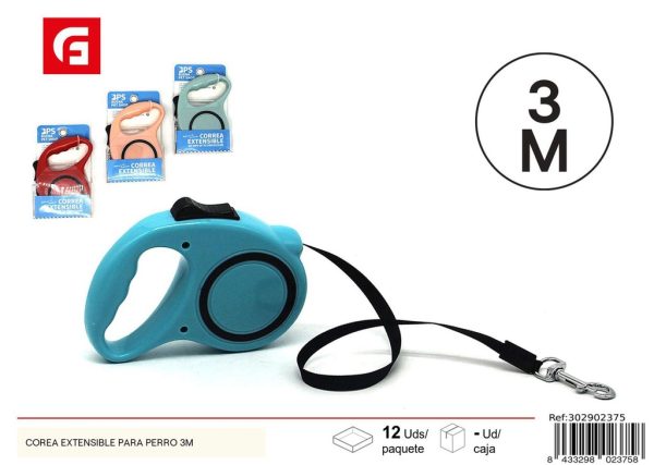 Correa extensible para perro 3 m - Accesorios para mascotas - Imagen 2