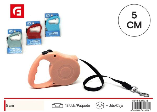 Correa extensible para perro 5 cm - Accesorios para mascotas