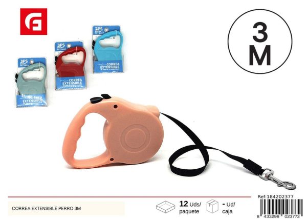 Correa extensible perro 3 m - Accesorios para mascotas