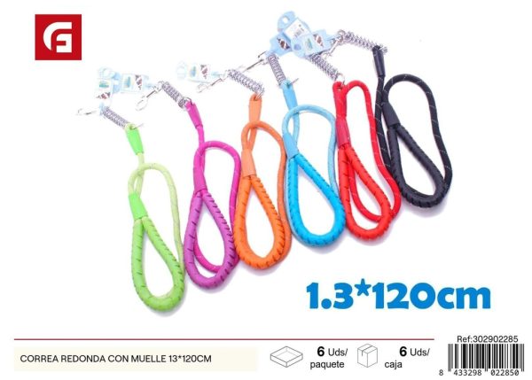 Correa redonda con muelle 13*120 cm - Accesorios para mascotas