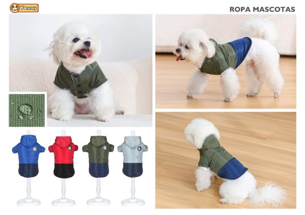 Ropa anorak capucha L - Ropa para mascotas - Imagen 2