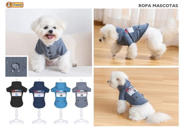 Ropa anorak con capucha para perro 5XL - Abrigo para mascotas