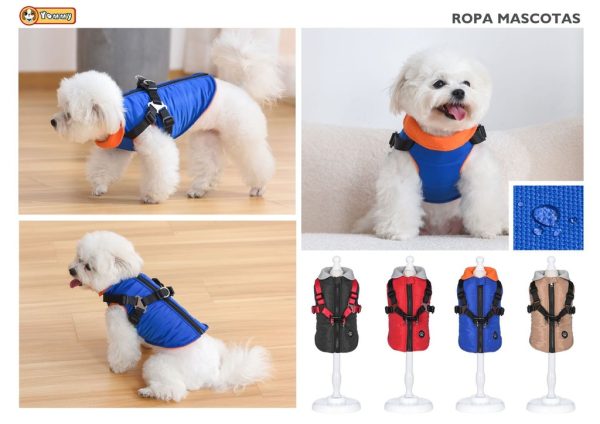Ropa anorak con cuello S para perros - Vestimenta para mascotas